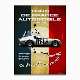 Tour De France Automobile 250GTO Canvas Print