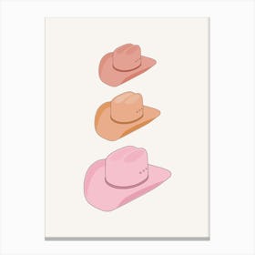 Cowboy Hats Canvas Print