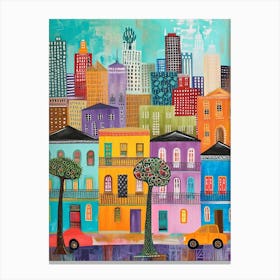 Kitsch Colourful New Orleans 4 Canvas Print