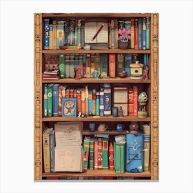 Book Shelf Canvas Print