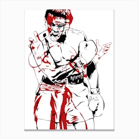 Muhammad Ali Bruce Lee Canvas Print