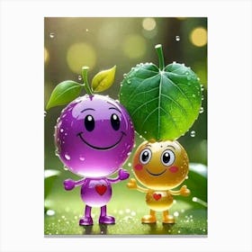 Happy Couple- Kids Canvas Print