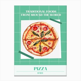 Pizza Italy 1 Foods Of The World Canvas Print