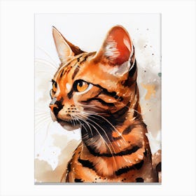 Bengal Cat animal 1 Canvas Print