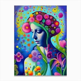 Flower Woman Canvas Print