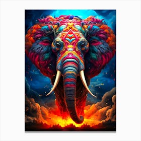 Elephant In The Sky 3 Canvas Print