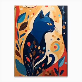 Blue Cat Canvas Print