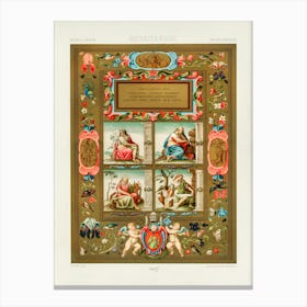 Renaissance Pattern, Albert Racine Canvas Print