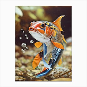 Funny Sardines Canvas Print