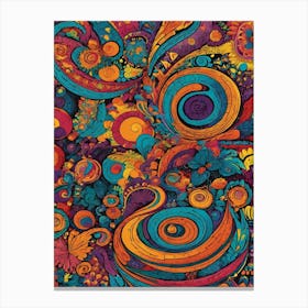 Psychedelic Swirls 11 Canvas Print