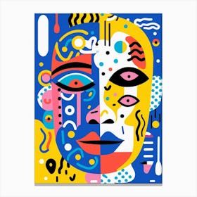 Overload Geometric Face 1 Canvas Print