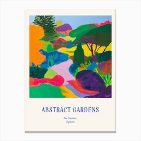 Colourful Gardens Kew Gardens United Kingdom 3 Blue Poster Canvas Print