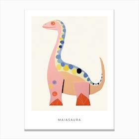 Nursery Dinosaur Art Maiasaura Poster Canvas Print