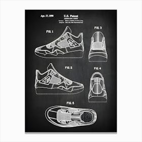 Basketball Shoe Art Air Jordan 4 Shoe Art Jordan Basketball Shoes Shoe Decor Print Basketball Shoe Print Shoe Decor 41 Canvas Print