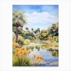 Royal Botanic Garden Melbourne Watercolour  Canvas Print