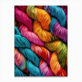 Colorful Yarn 1 Canvas Print