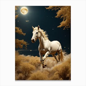 White Horse In The Sky Canvas Print