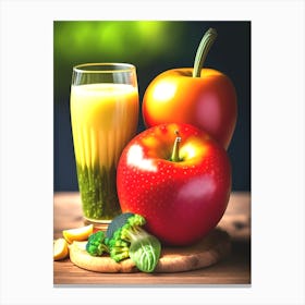 Fruit And Vegetable Juice Canvas Print