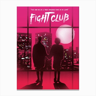 Marla And Tyler Fight Club Canvas Print