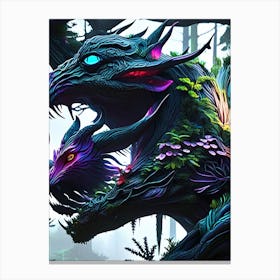 Dragons In The Forest Canvas Print