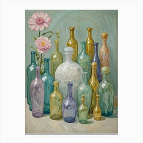 Glass Bottle Collection Canvas Print