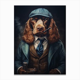 Gangster Dog Cocker Spaniel 2 Canvas Print