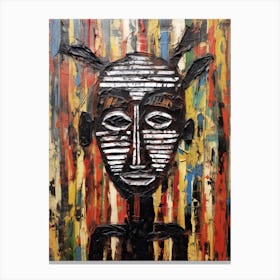 African Tribe Man Canvas Print