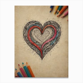 Heart Of Love 22 Canvas Print