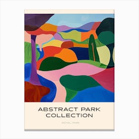 Abstract Park Collection Poster Royal Park Melbourne Australia 1 Canvas Print