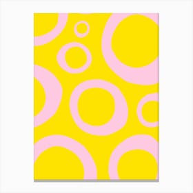 Abstract floating circles Canvas Print