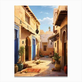 Morocco Afternoon Art Print 1 Canvas Print