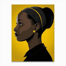 Portrait Of A Black Woman 10 Canvas Print