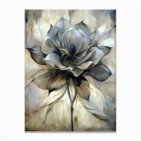 Abstract Flower Painting Canvas Print