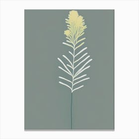 Club Moss Wildflower Simplicity Canvas Print