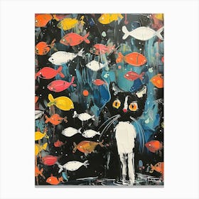 Looking at the fish Canvas Print