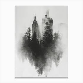 New York City Fog Canvas Print