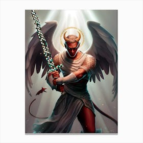 Devil With Sword 1 Canvas Print