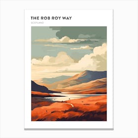 The Rob Roy Way Scotland 1 Hiking Trail Landscape Poster Canvas Print