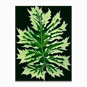 Wormwood Leaf Vibrant Inspired 3 Canvas Print