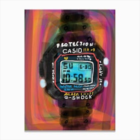 Casio Watch G Shock Canvas Print