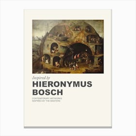 Museum Poster Inspired By Hieronymus Bosch 4 Canvas Print