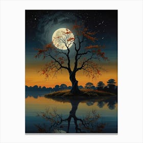 Moonlight Tree 1 Canvas Print