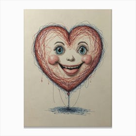 Heart Balloon 8 Canvas Print