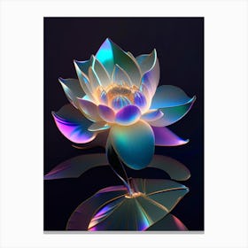 American Lotus Holographic 4 Canvas Print