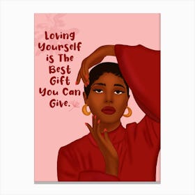 Loving yourself Canvas Print