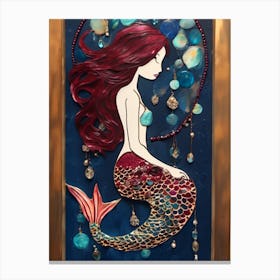 Mermaid Teardrops Canvas Print