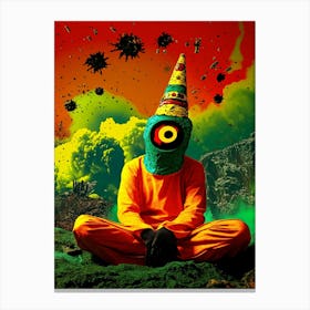 Psychedelic Clown Canvas Print