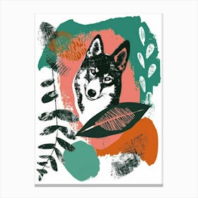 Wolf Illustration Canvas Print