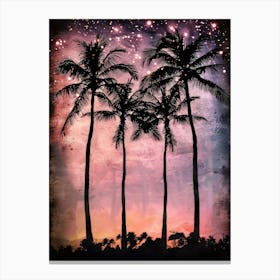 Palm Trees In The Sky 16 Canvas Print