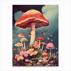 Mushroom Collage 8 Canvas Print